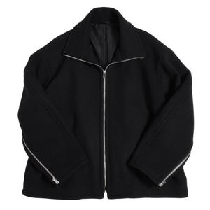 YOKE(衼) SUPER140'S WOOL MELTON STAND COLLAR ZIP BLOUSON