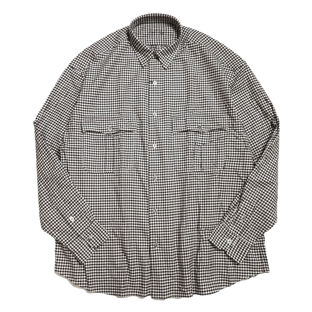 Porter Classic(ポータークラシック) ROLL UP FLANNEL GINGHAM CHECK SHIRT