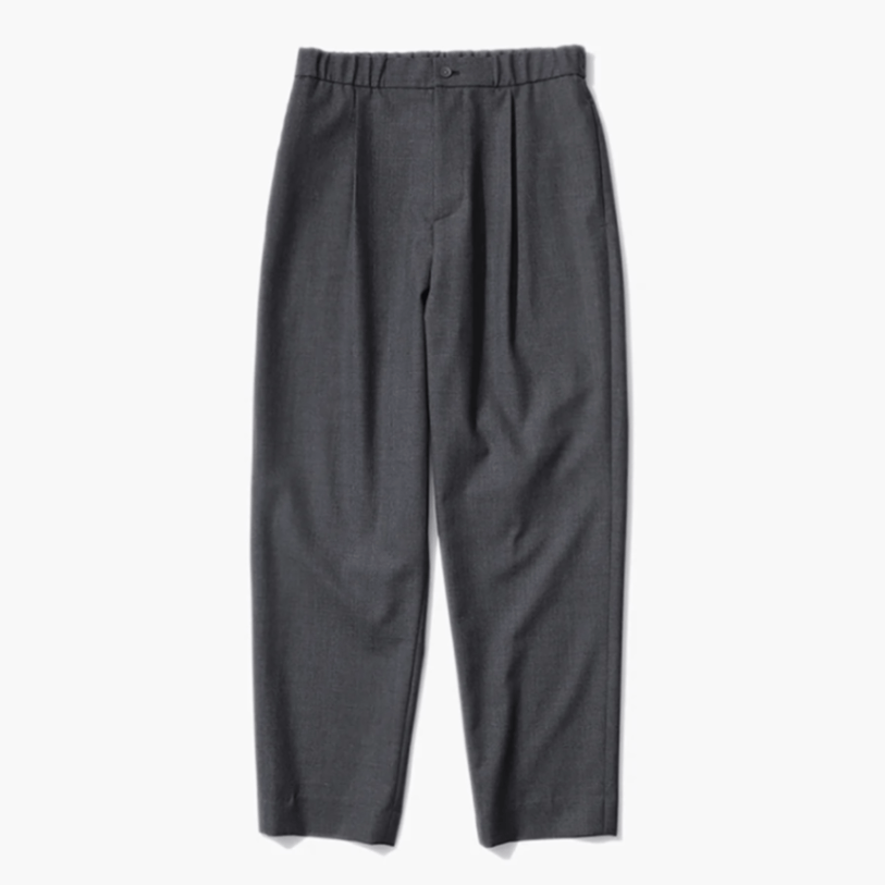 ATON(エイトン) WOOL TROPICAL TAPERED EASY PANTS