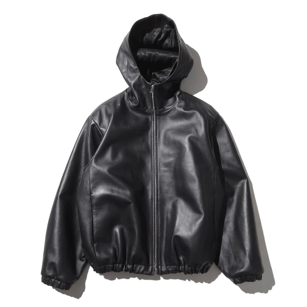 ssstein(シュタイン) LEATHER HOODED SHORT JACKET