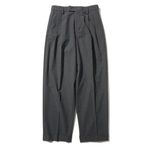IRENISA(˥) TWO TUCKS TAPERED TROUSERS