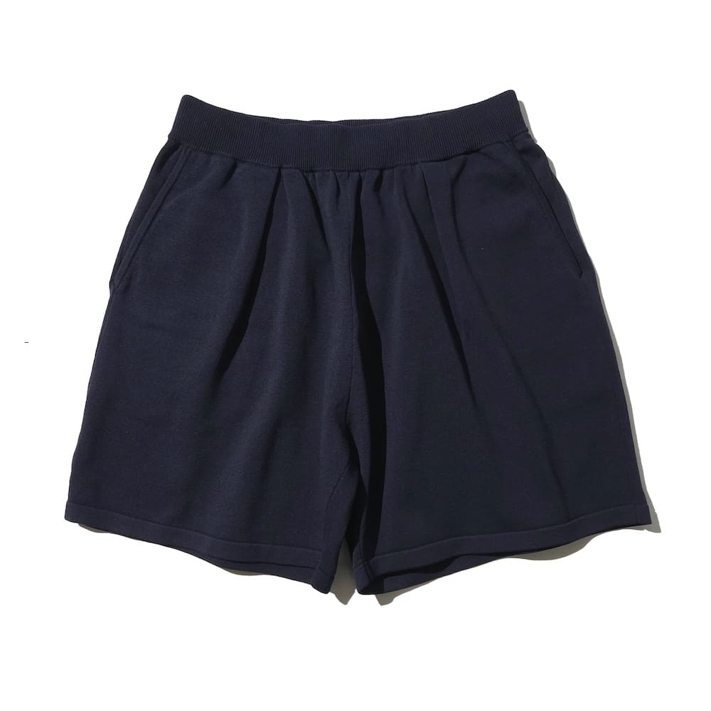 is-ness(イズネス) KNIT TUCK SHORTS