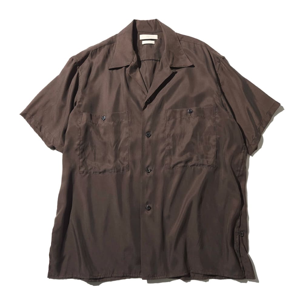 YOKE(ヨーク) WOOL HIGH DENSITY GABARDINE FRONT ZIP SHIRT