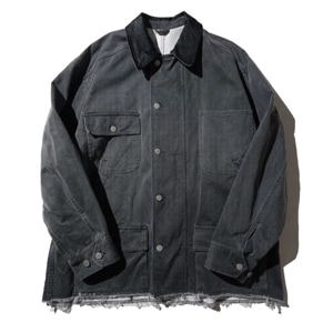 YOKE(衼) COTTON CUT-OFF COVERALL JACKET