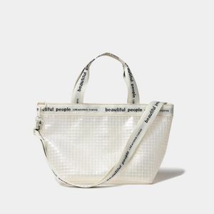 beautiful people(ӥ塼ƥեԡץ) plaid vinyl logo tape bag M