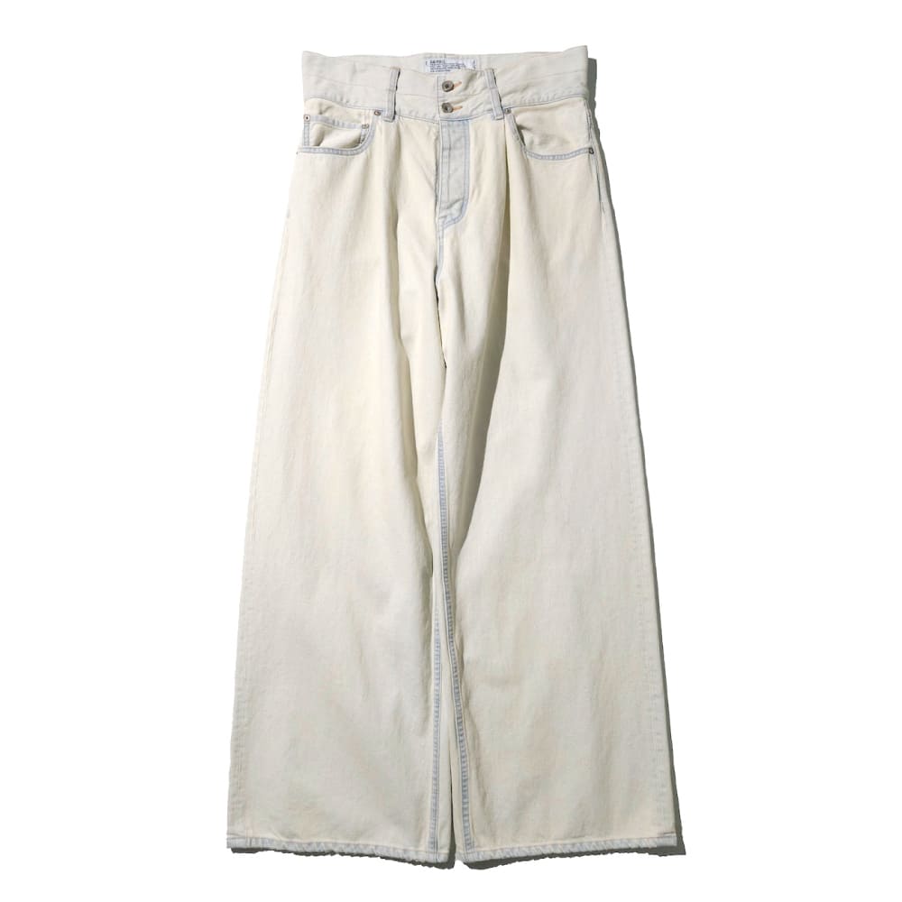 DAIRIKU(ダイリク) Ice Wash W-Velt Wide Denim Pants