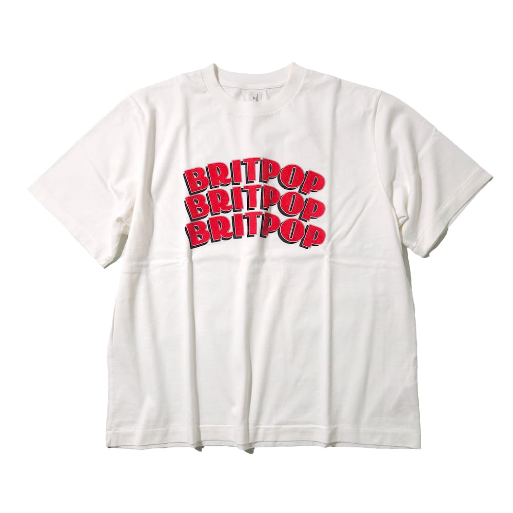 blurhmsROOTSTOCK(ブラームスルーツストック) BRITPOP Print Tee WIDE