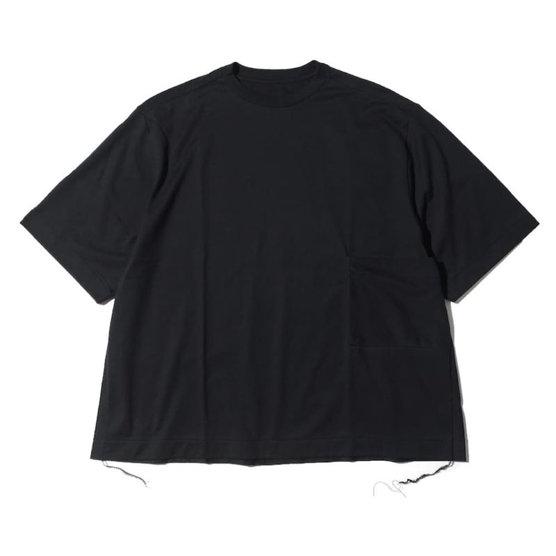 TANAKA(ʥ) THE BOXY TEE NO GRAPHIC - BLACK