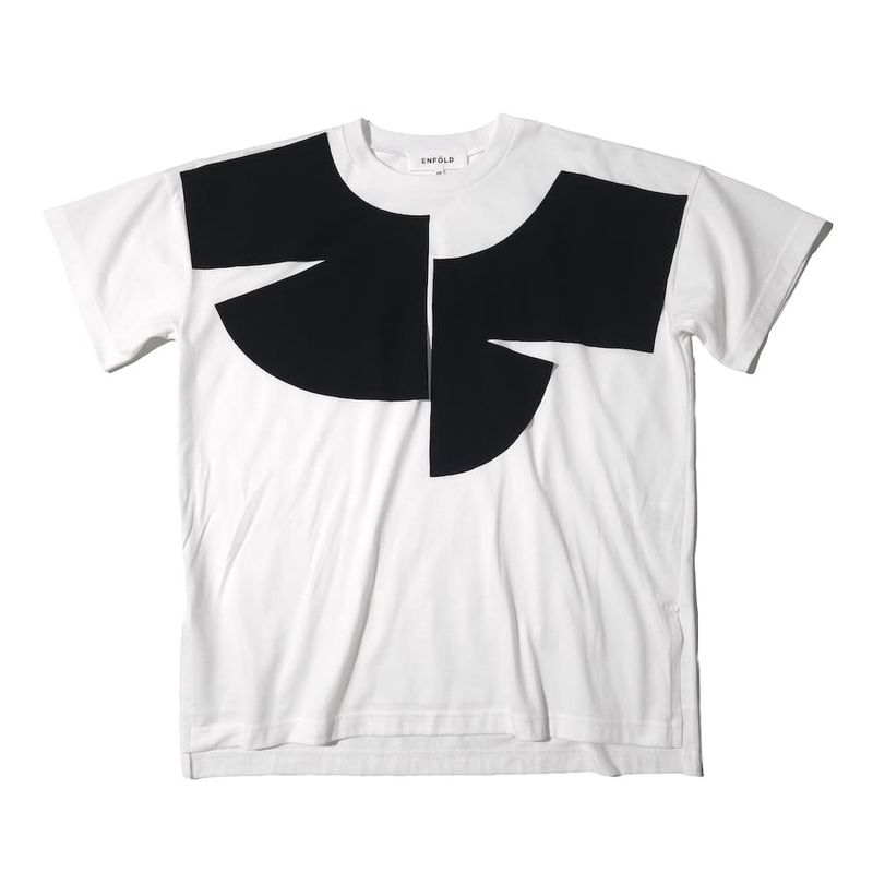 ENFOLD(エンフォルド) COLLAR DOCKING T-SHIRT - COLDBECK