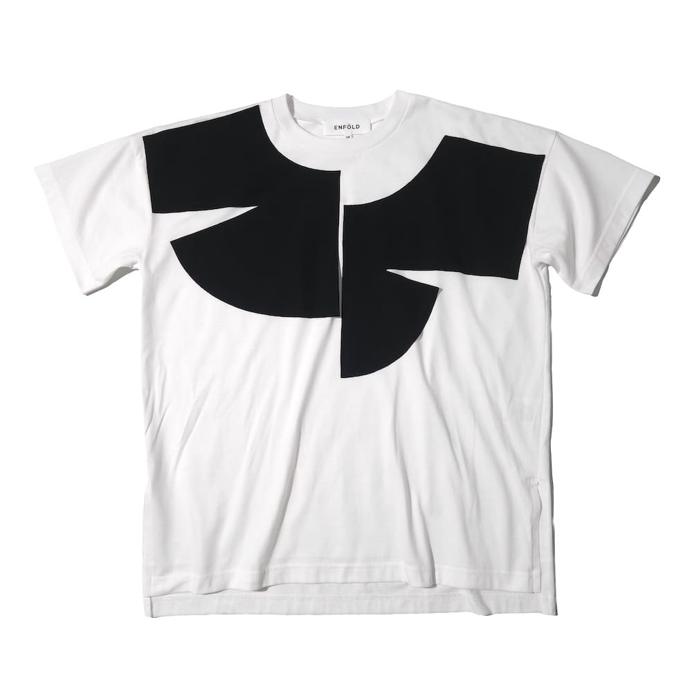 ENFOLD(エンフォルド) COLLAR DOCKING T-SHIRT - COLDBECK