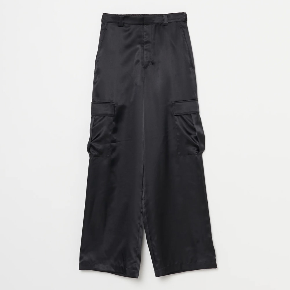 【SALE】INSCRIRE(アンスクリア) Satin Cargo Pants