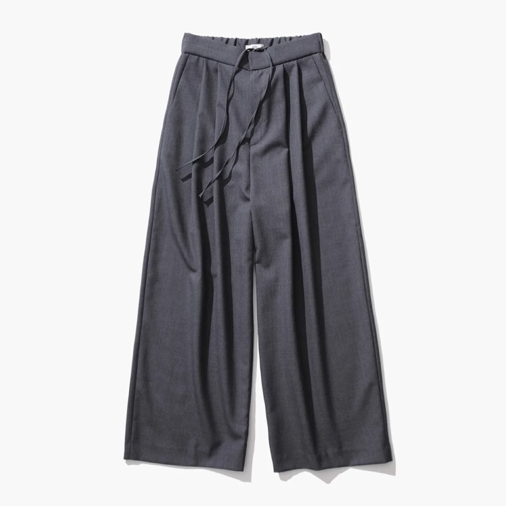 ATON(エイトン) WOOL TROPICAL WIDE EASY PANTS