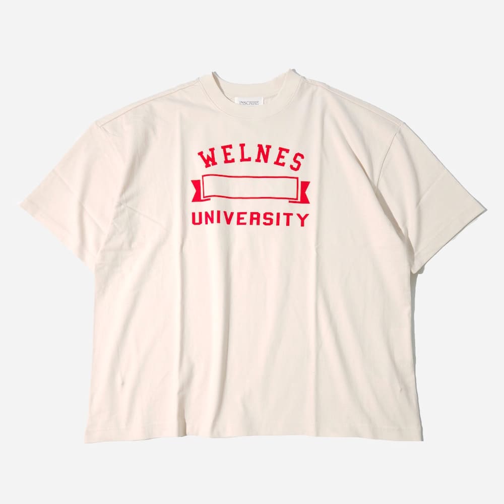 INSCRIRE(アンスクリア) Wellness University Loose Fit Tee