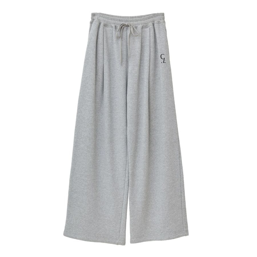 CLANE(クラネ) LOGO SWEAT TUCK WIDE PANTS