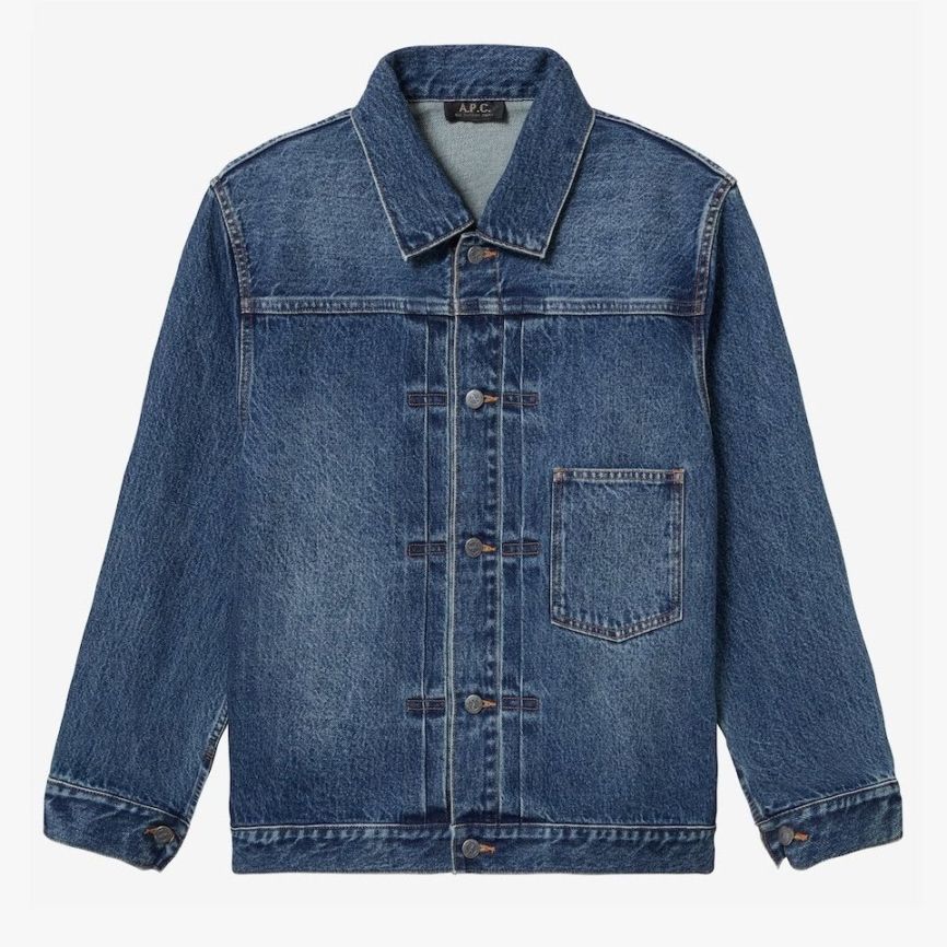 美品★アーペーセー VESTE PATCH 19PC デニム ジャケット　34 A.P.C. / アーペーセー | デニムUSジャケット - Washed Indigo