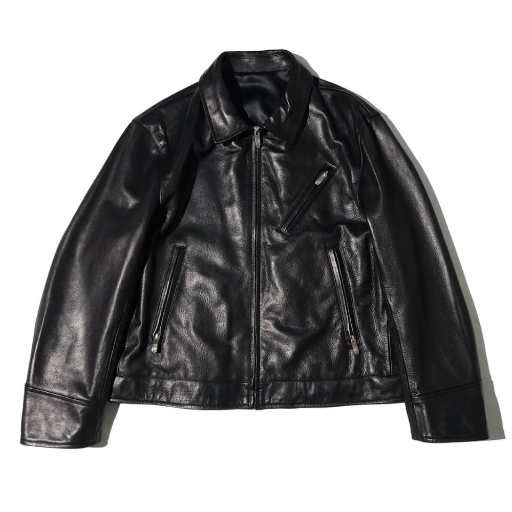 Porter Classic(ポータークラシック) PC SINGLE RIDERS JACKET W/LOVE & PEACE SILVER