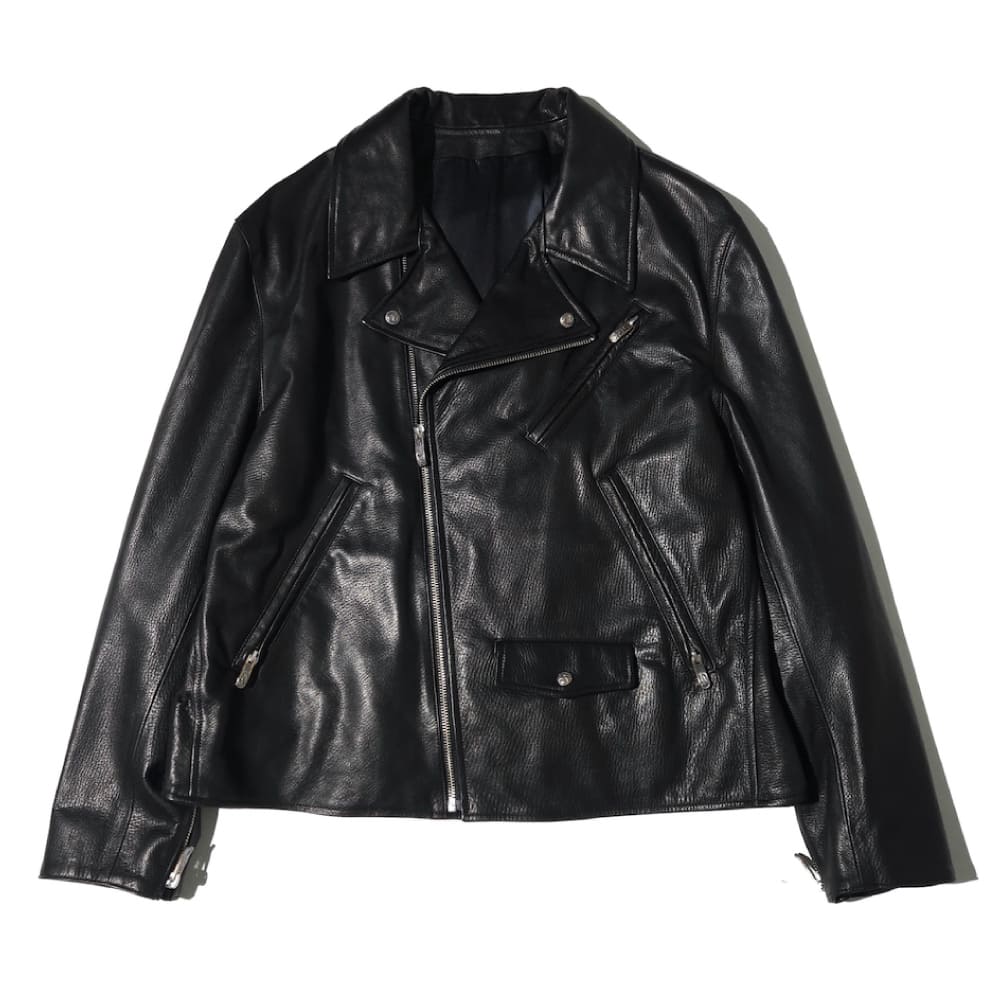 Porter Classic(ポータークラシック) PC RIDERS JACKET W/LOVE & PEACE SILVER