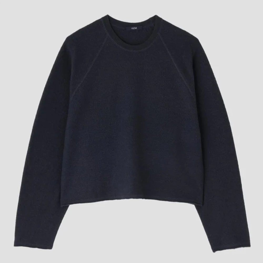 YLEVE(イレーヴ) ULTRAFINE MERINO MILLED WOOL KNIT PULL OVER