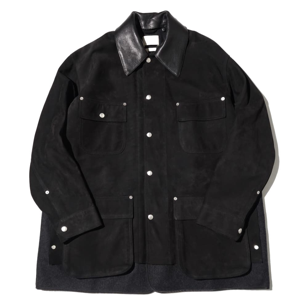 YOKE(ヨーク) Nuback Leather Coverall Jacket