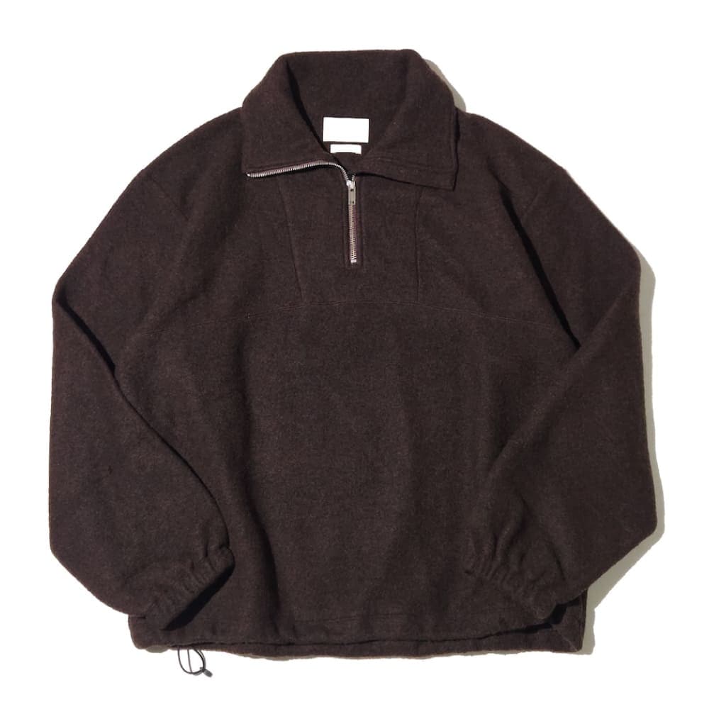 YOKE(ヨーク) Wool Fleece Half Zip Pullover