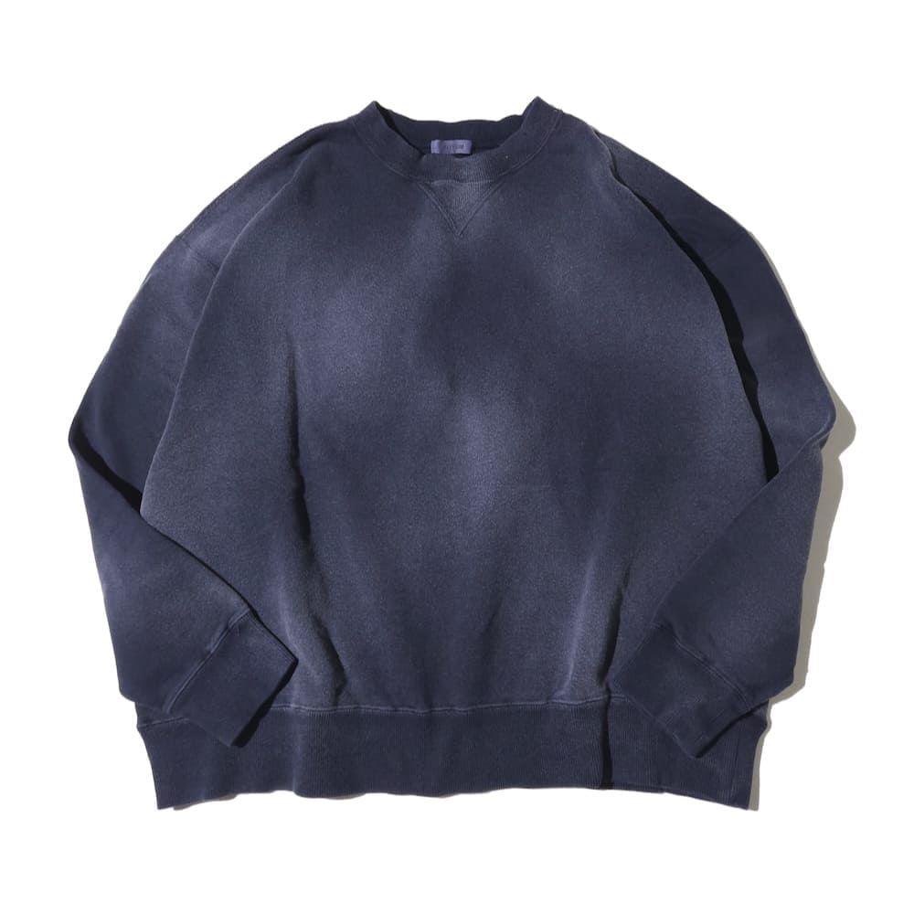 INTERIM(インテリム) VINTAGE FADE BOTH V-GAZETTE SWEAT