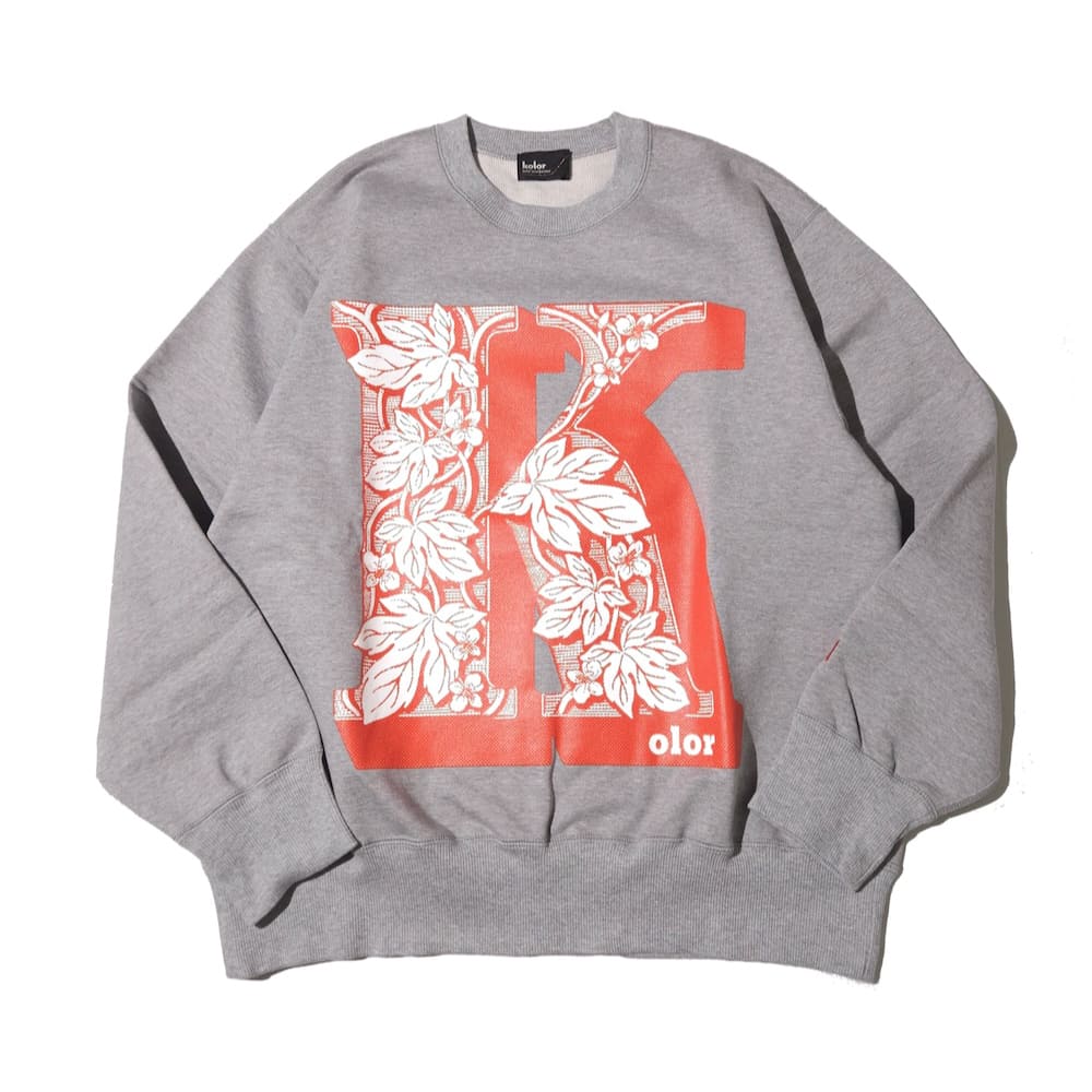 kolor(カラー) K Long Sleeve Crew Sweat