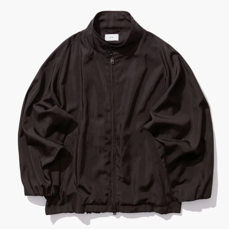 ATON(エイトン) NYLON TWILL OVERSIZED HARRINGTON JACKET