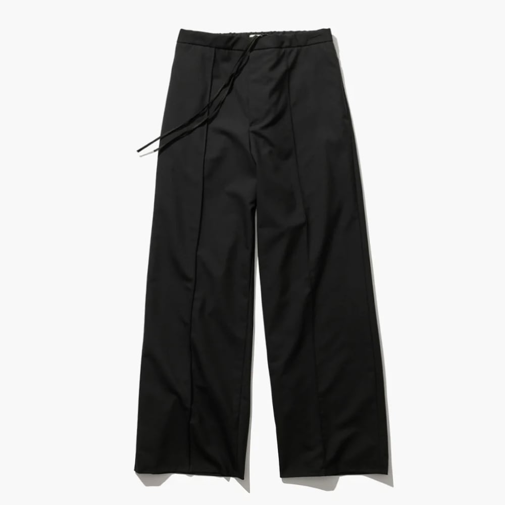 ATON(エイトン) WOOL TROPICAL PIN TUCK EASY PANTS