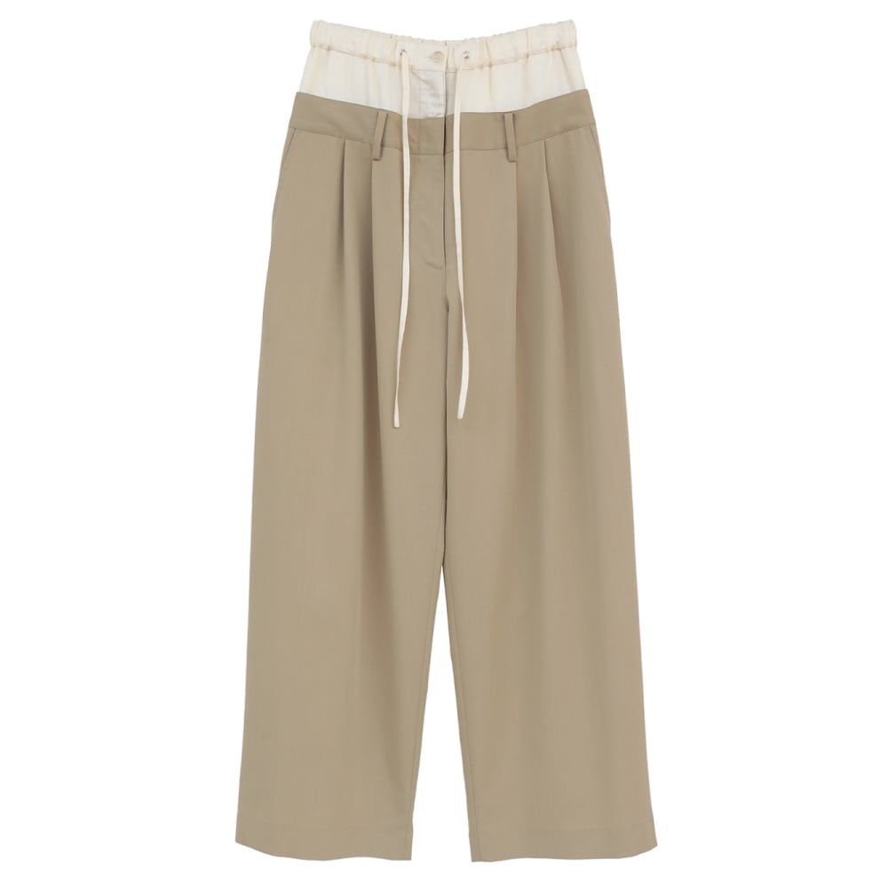 CLANE(クラネ) W WAIST WIDE SLACKS