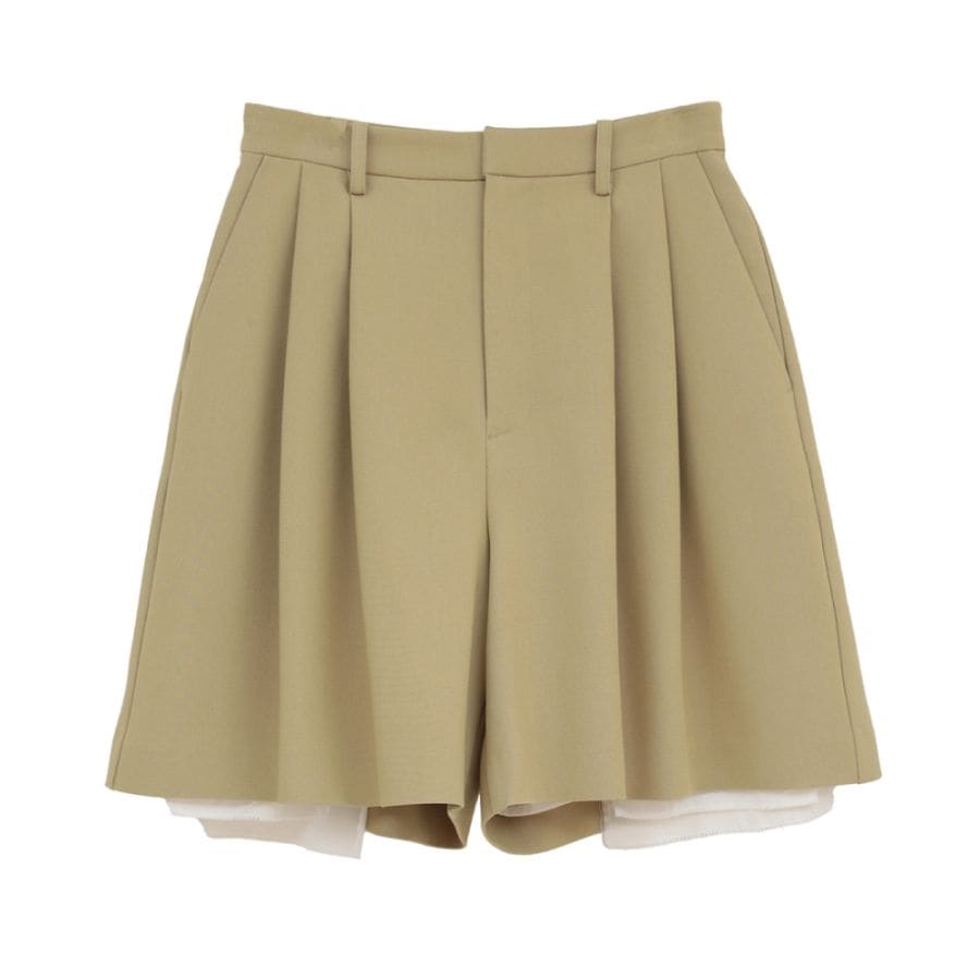 MANOF(マノフ) FLARED SHORT PANTS