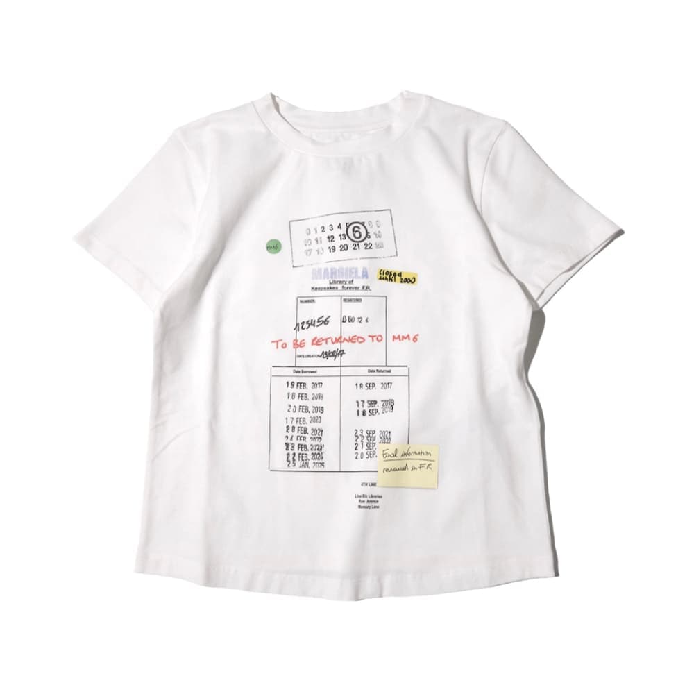 MM6 Maison Margiela(エムエムシックスメゾンマルジェラ) スタンププリントTシャツ