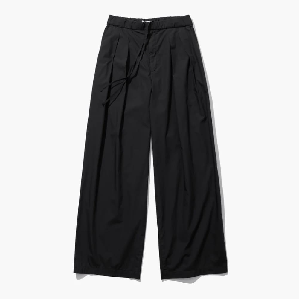 ATON(エイトン) NATURAL DYED COTTON LAWN TWO TUCKED EASY PANTS