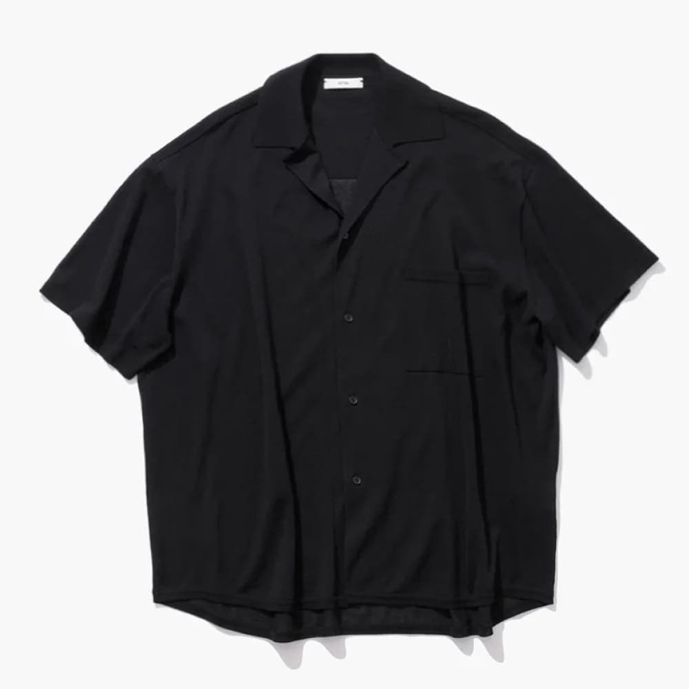 ATON(エイトン) HIGH TWIST COTTON KNIT SHIRT