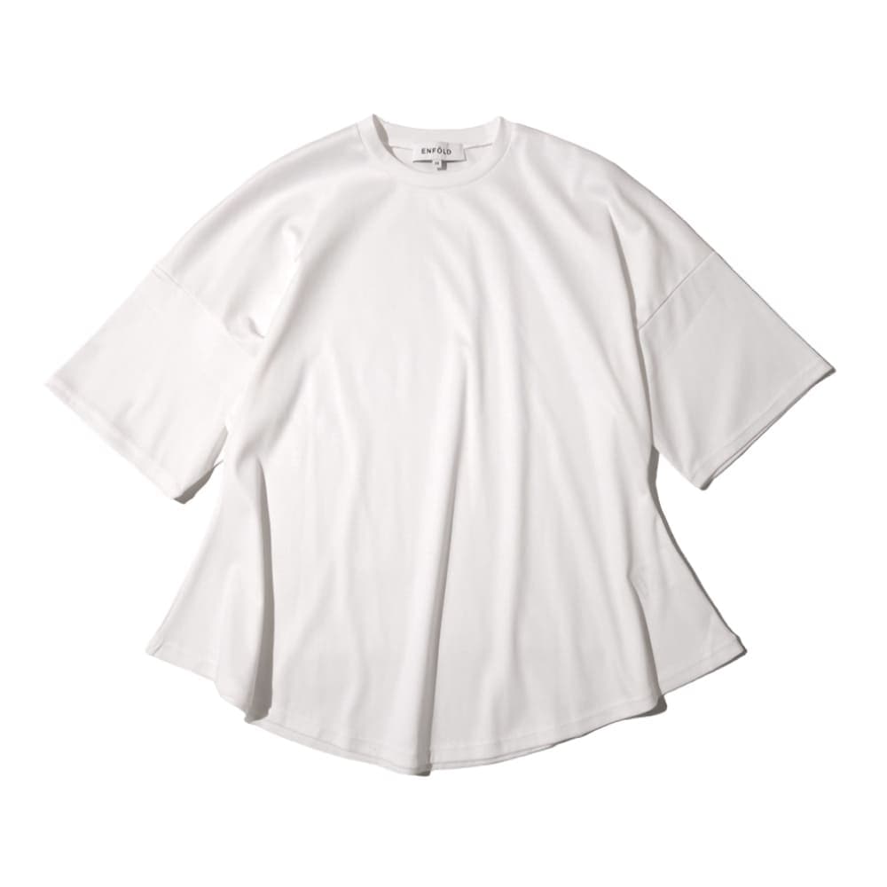 【ENFOLD】BOX WIDE T-SHIRT ホワイト ENFOLD(エンフォルド)｜SUPER-WIDE BOX SHIRT/ホワイト の通販