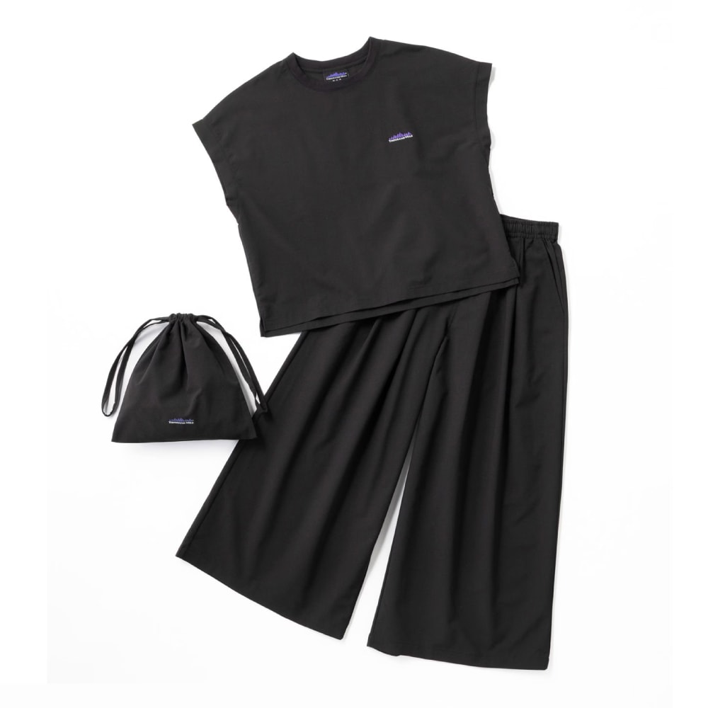 THOUSAND MILE(サウザンドマイル) FRENCH SLEEVE SHIRT & LONG PANTS SET HIGH AIR PERMEABILITY