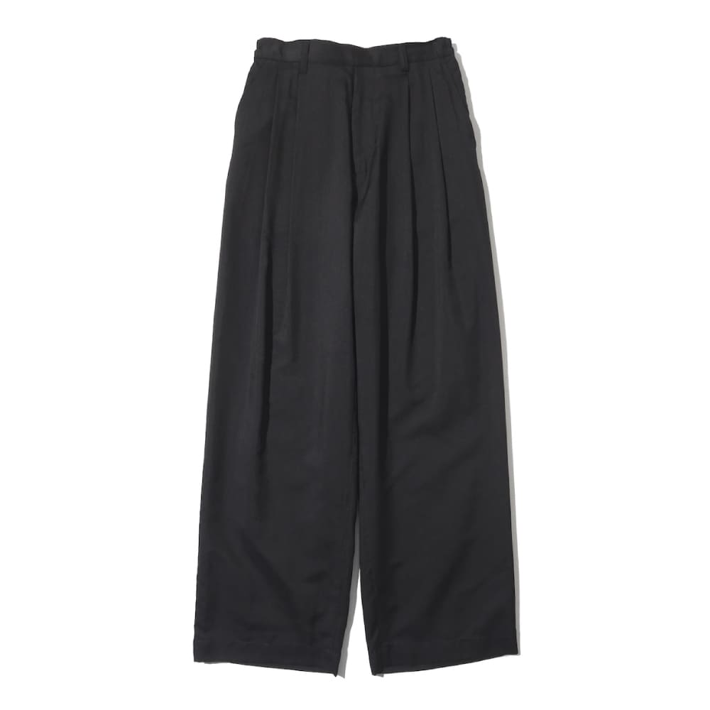 ssstein(シュタイン) SILK CUPRO TWILL WIDE EASY TROUSERS