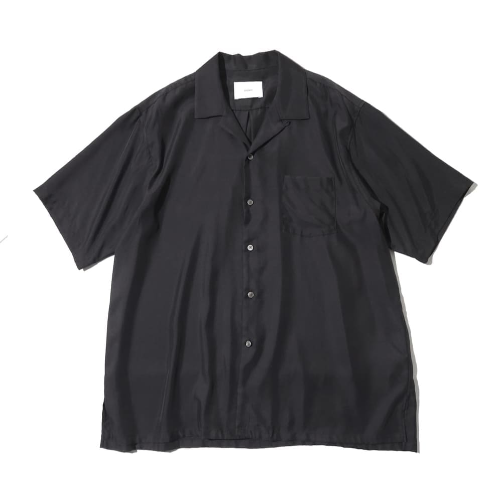 ssstein(シュタイン) CUPRO TWILL OVERSIZED OPEN COLLAR SS SHIRT