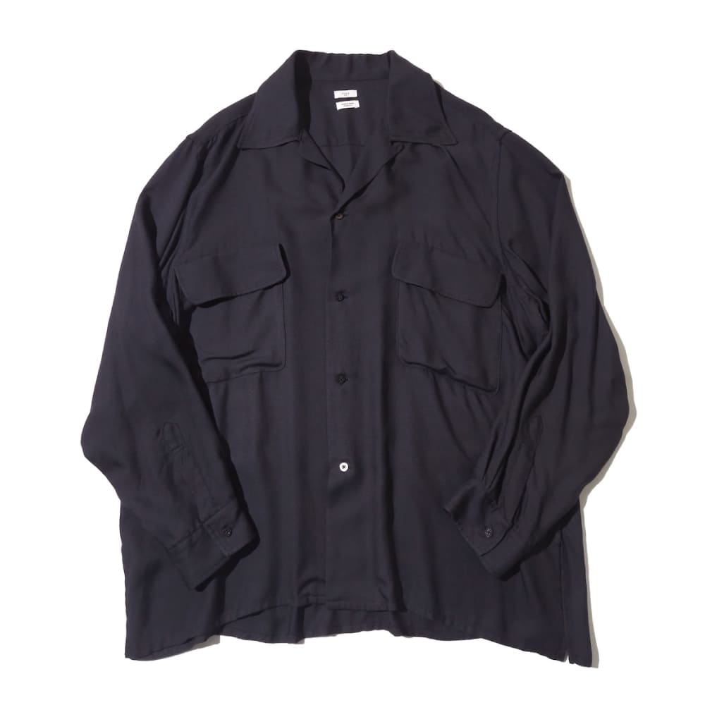 YOKE(ヨーク) Modal Twill Double Pocket Open Collar Shirt