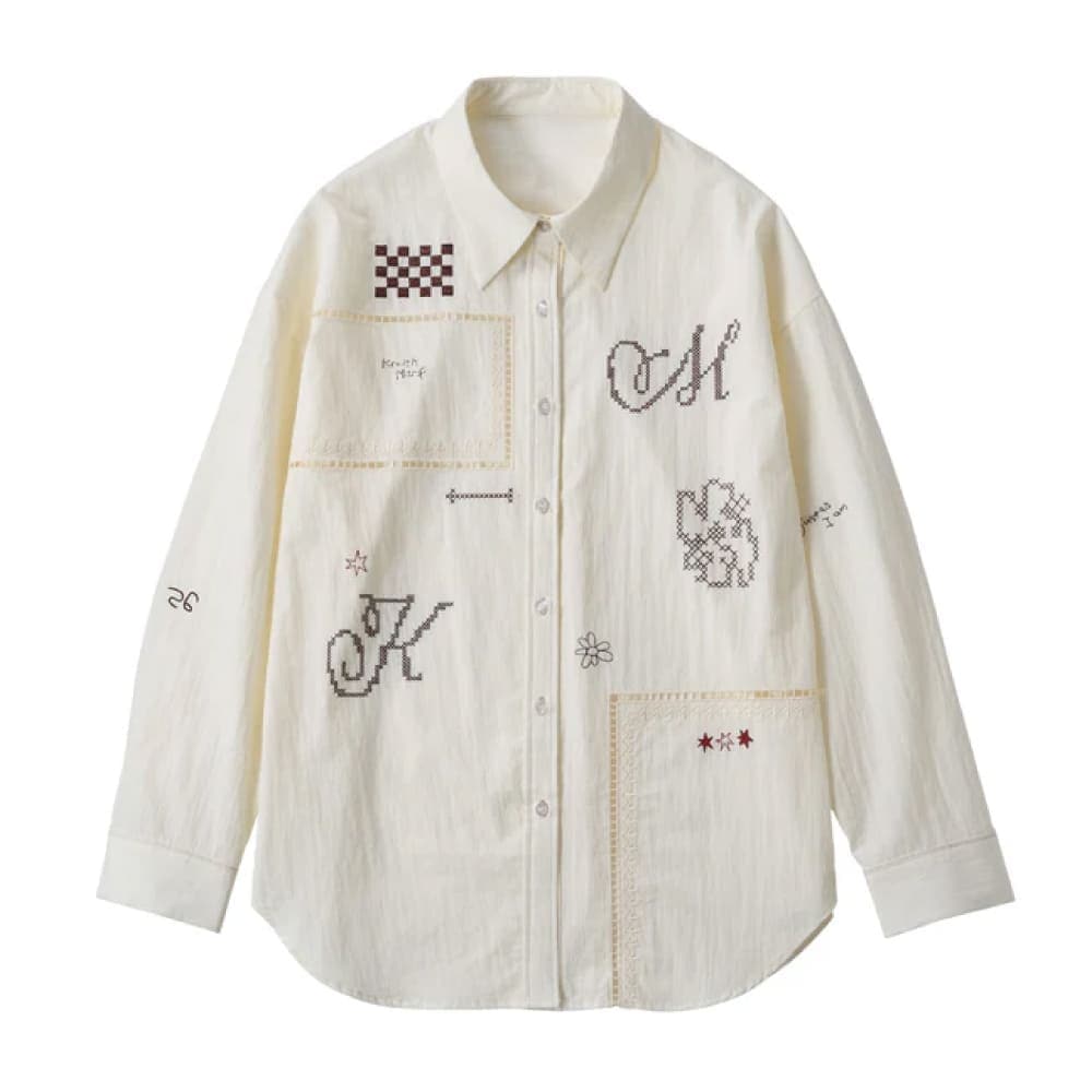 Knuth Marf(クヌースマーフ) embroidered shirt