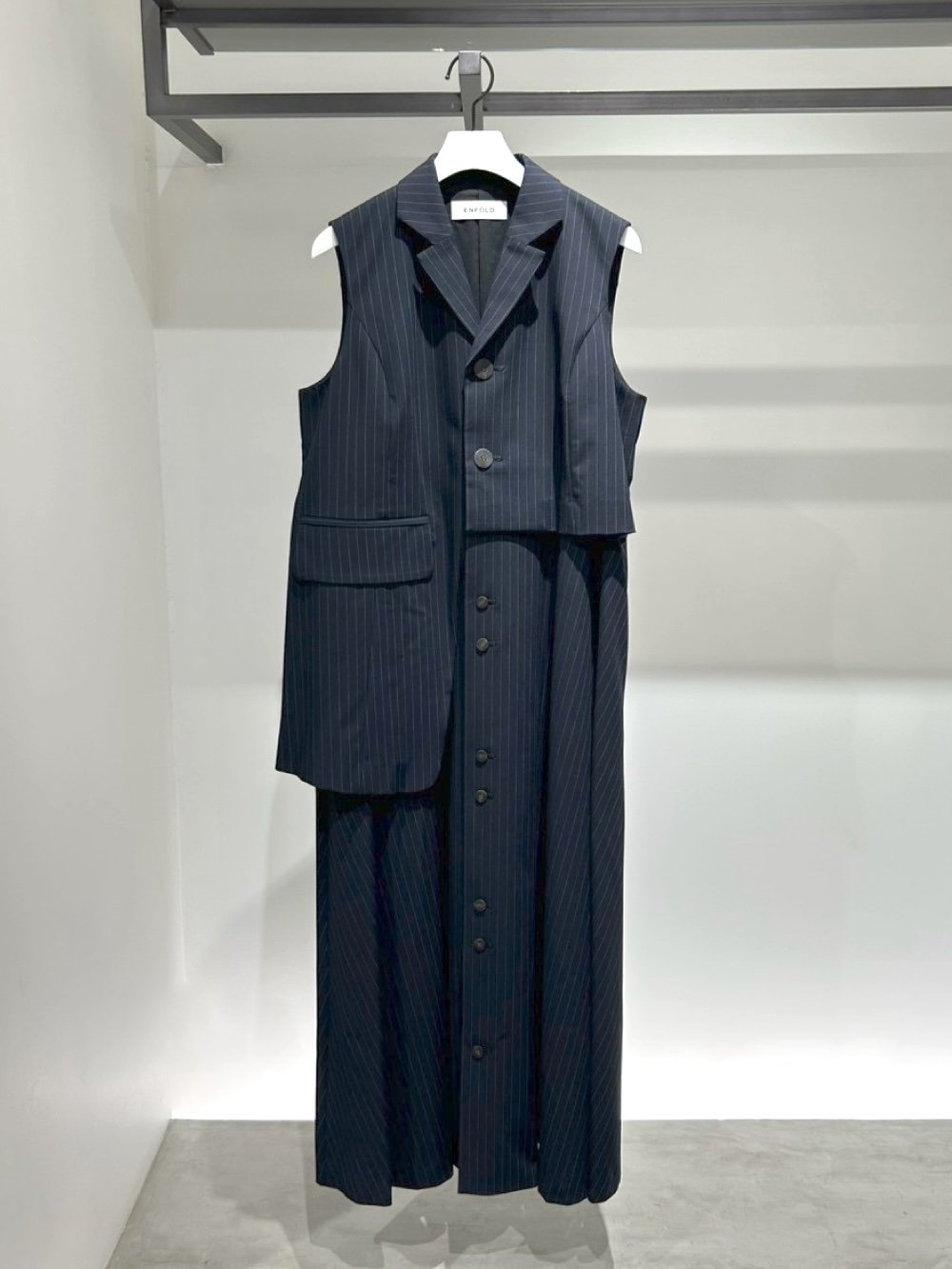 ENFOLD(エンフォルド) TAILORED VEST DRESS