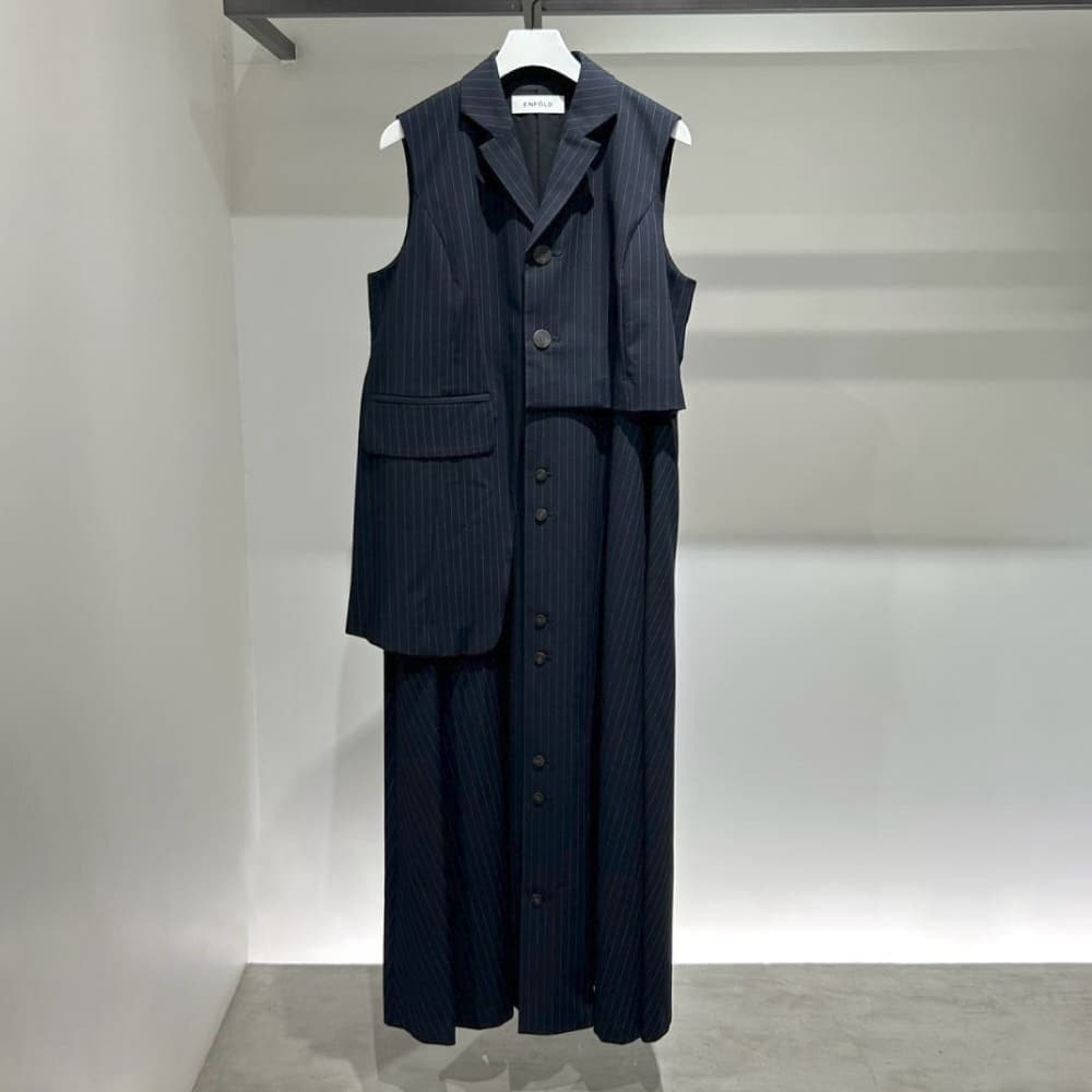 ENFOLD(エンフォルド) TAILORED VEST DRESS
