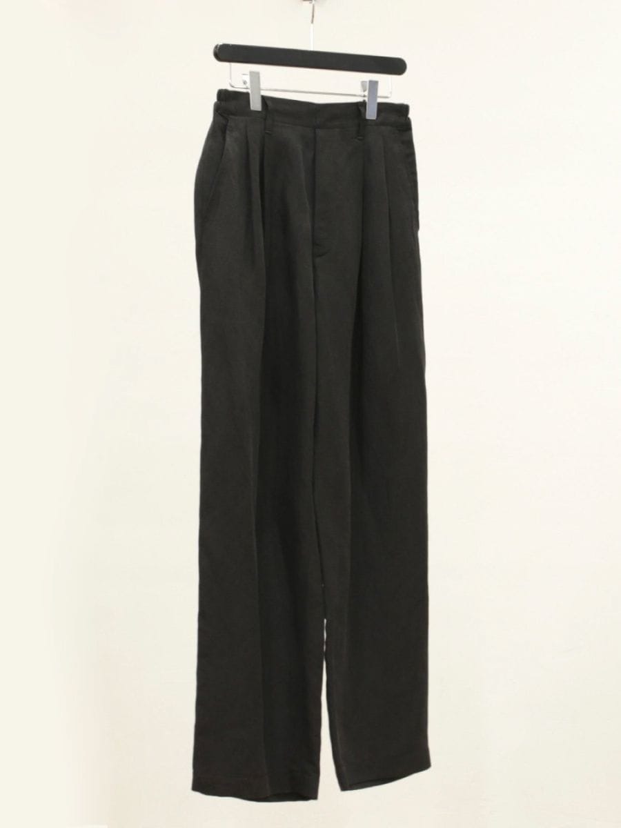 ssstein(シュタイン) SILK LINEN TWILL WIDE EASY TROUSERS