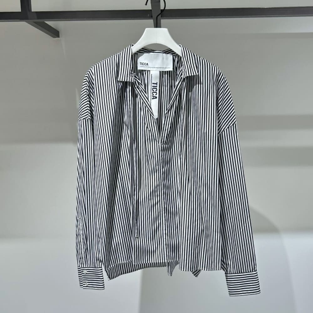 TICCA(ティッカ) スキッパーギャザーシャツブラウス - COLDBECK ONLINE