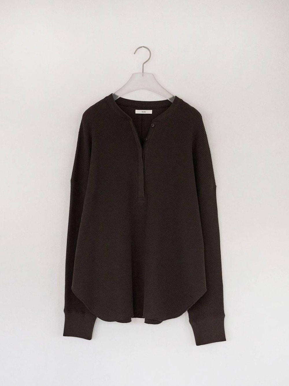 anuke(アンヌーク) Waffle Loose Henleytops