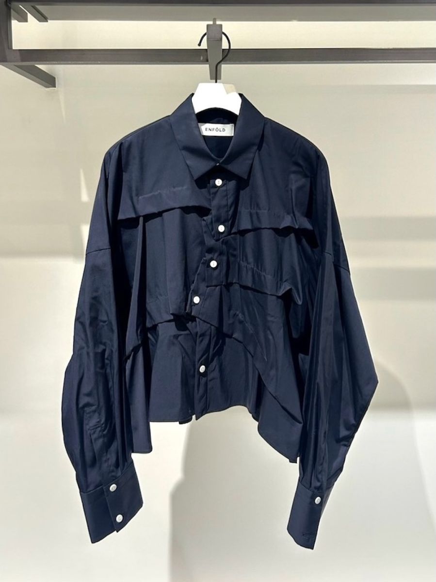 ENFOLD(エンフォルド) TUCK WIDE SHIRT