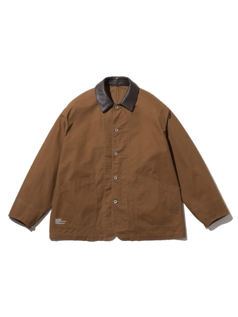 FreshService(フレッシュサービス) COTTON CANVAS LEATHER COLLAR WORK JACKET