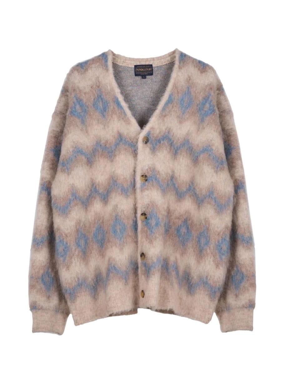 PENDLETON(ペンドルトン) モヘア混シャギーニットカーディガン