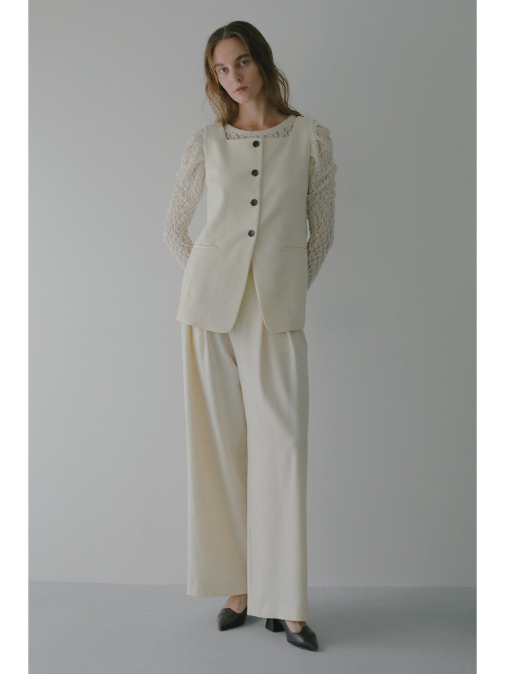MANOF(マノフ) SQUARE NECK GILET SET UP - COLDBECK ONLINE（コール