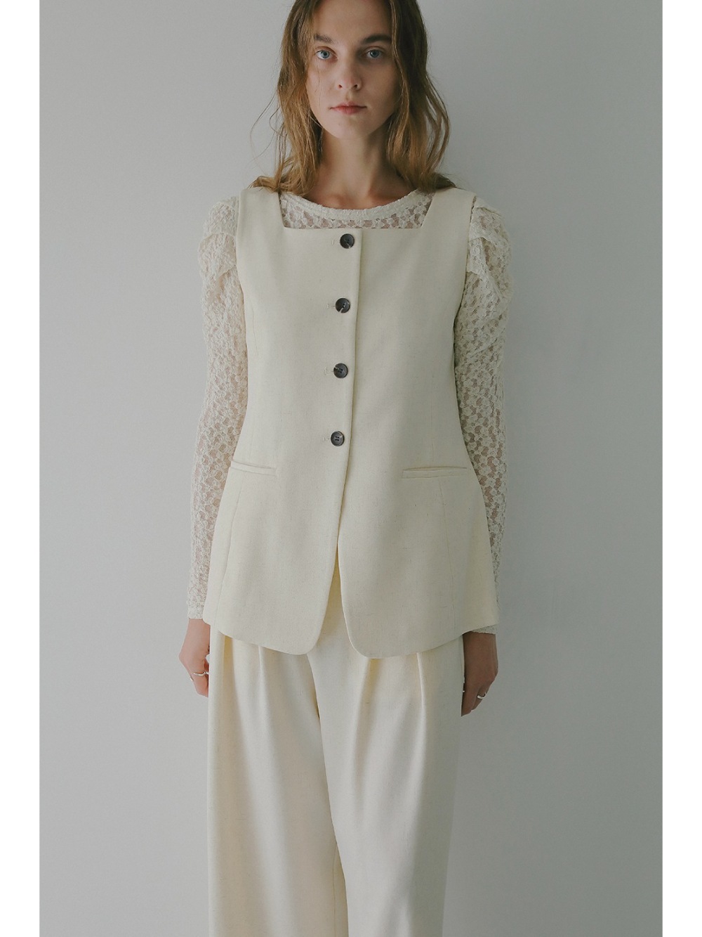 MANOF(マノフ) SQUARE NECK GILET SET UP - COLDBECK ONLINE（コール