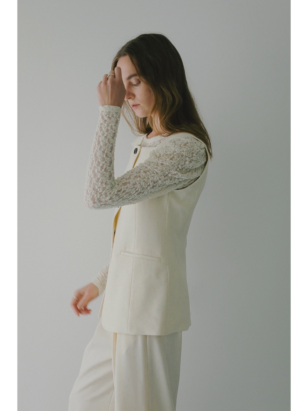 MANOF(マノフ) SQUARE NECK GILET SET UP - COLDBECK ONLINE（コール